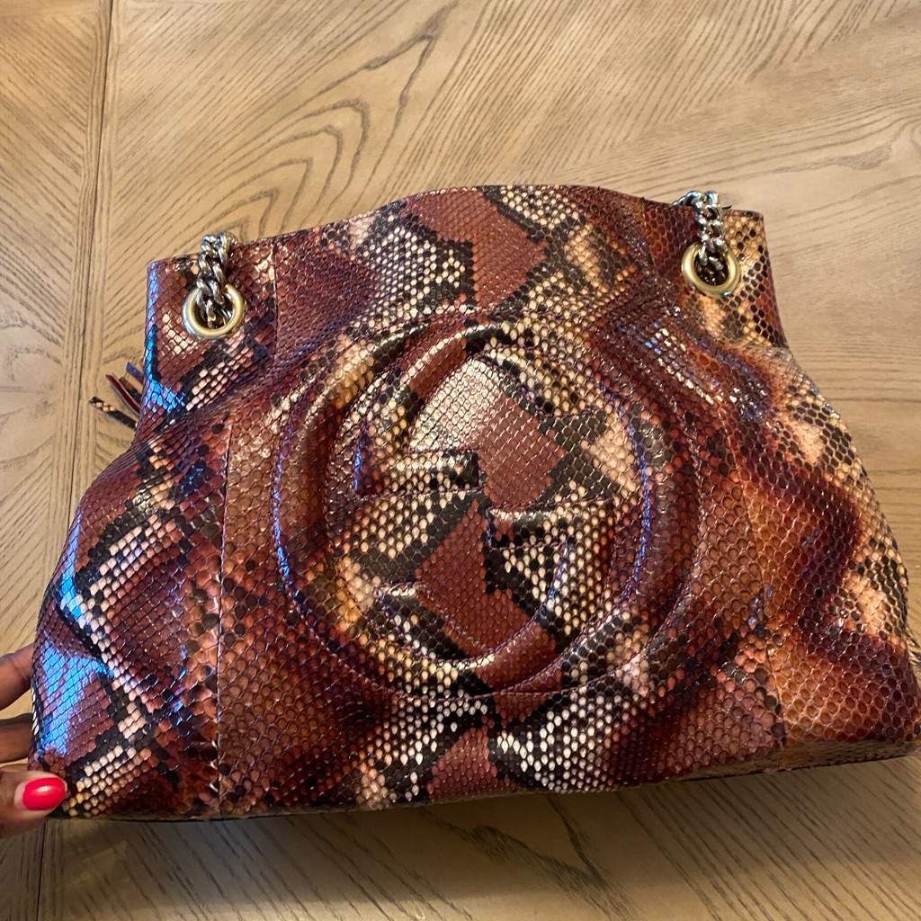 Authentic Gucci Python Soho Bag